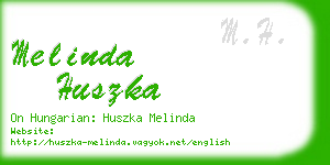 melinda huszka business card